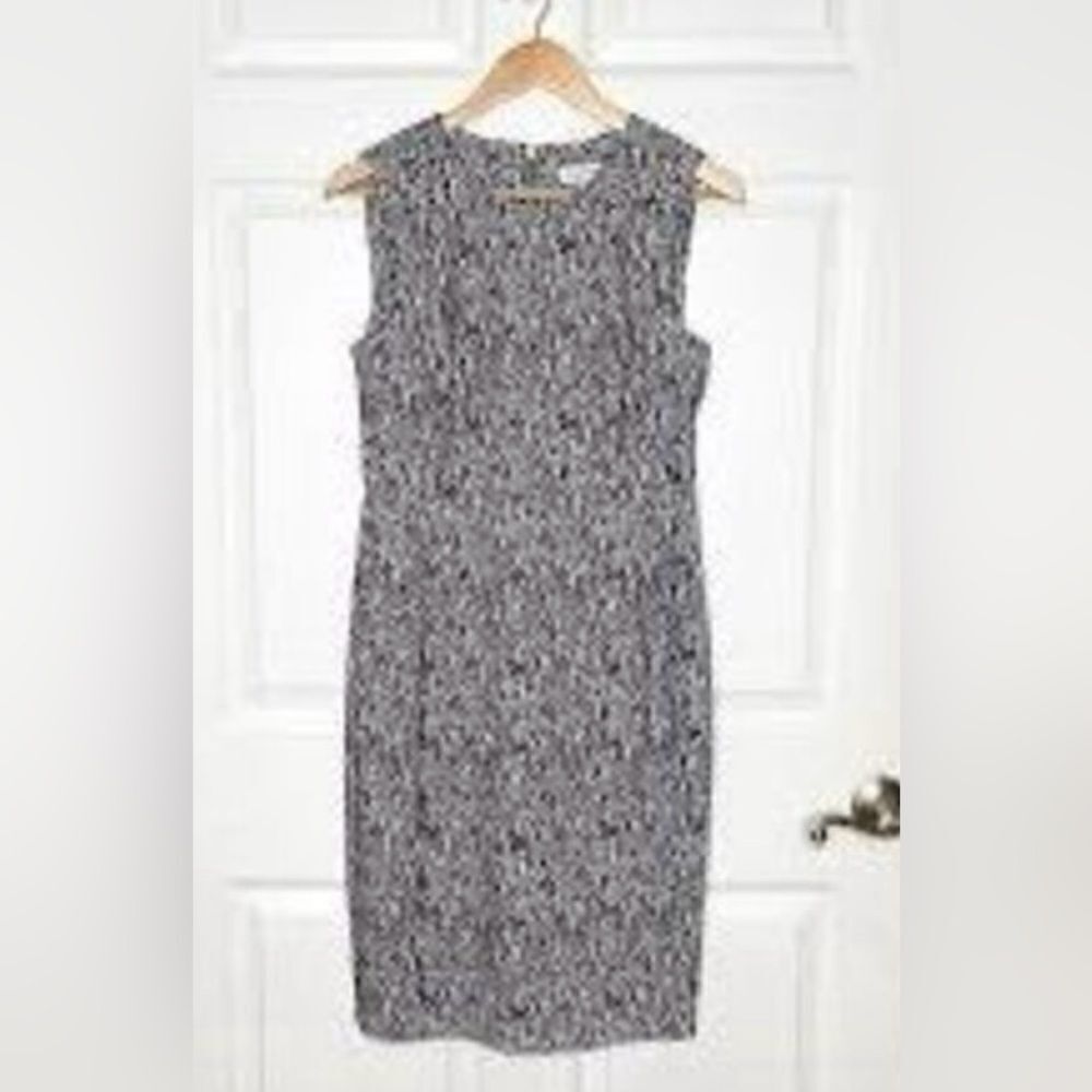 Calvin Klein Women’s Size 10 Sleeveless Zip Up Snake Print Dress Black White